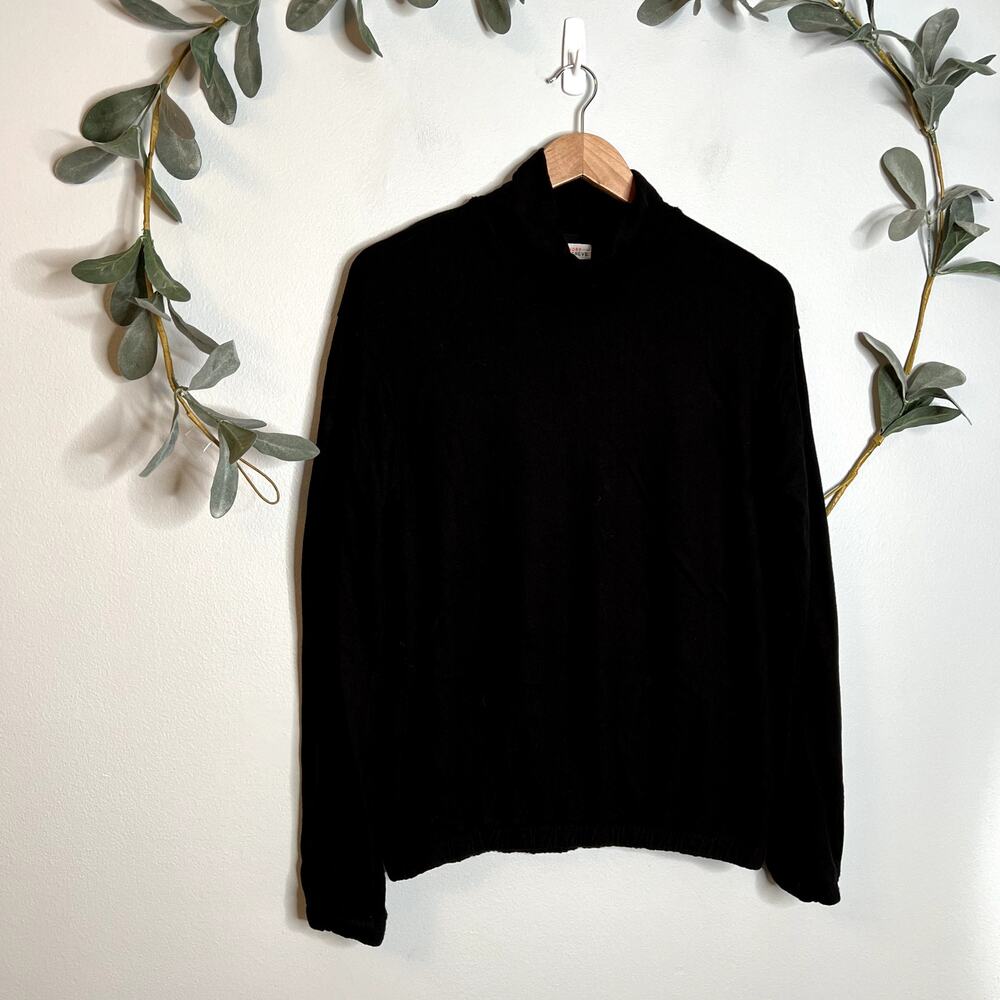 Sundry Black Mock Neck Sweatshirt